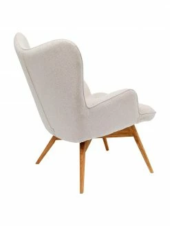 Kare Design Fauteuil à oreilles crème Vicky, larg. 73 x prof. 83 cmDisponibilité limitée -furniture Soldes Fauteuil a oreilles creme Vicky 5
