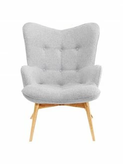 Kare Design Fauteuil à oreilles gris Vicky, larg. 73 x prof. 83 cm 8 Kare Design Fauteuil à oreilles gris Vicky, larg. 73 x prof. 83 cm -furniture Soldes Fauteuil a oreilles gris Vicky 2