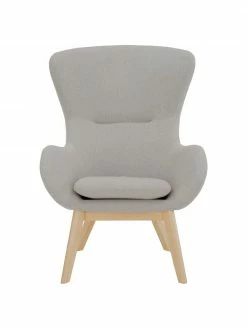 Westwing Collection Fauteuil à oreilles gris Wing, larg. 77 x prof. 89 cm 11 Westwing Collection Fauteuil à oreilles gris Wing, larg. 77 x prof. 89 cm -furniture Soldes Fauteuil a oreilles gris Wing 5