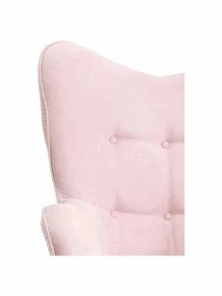 Kare Design Fauteuil à oreilles rose pieds en bois Vicky, larg. 73 x prof. 83 cmDisponibilité limitée -furniture Soldes Fauteuil a oreilles rose pieds en bois Vicky 5