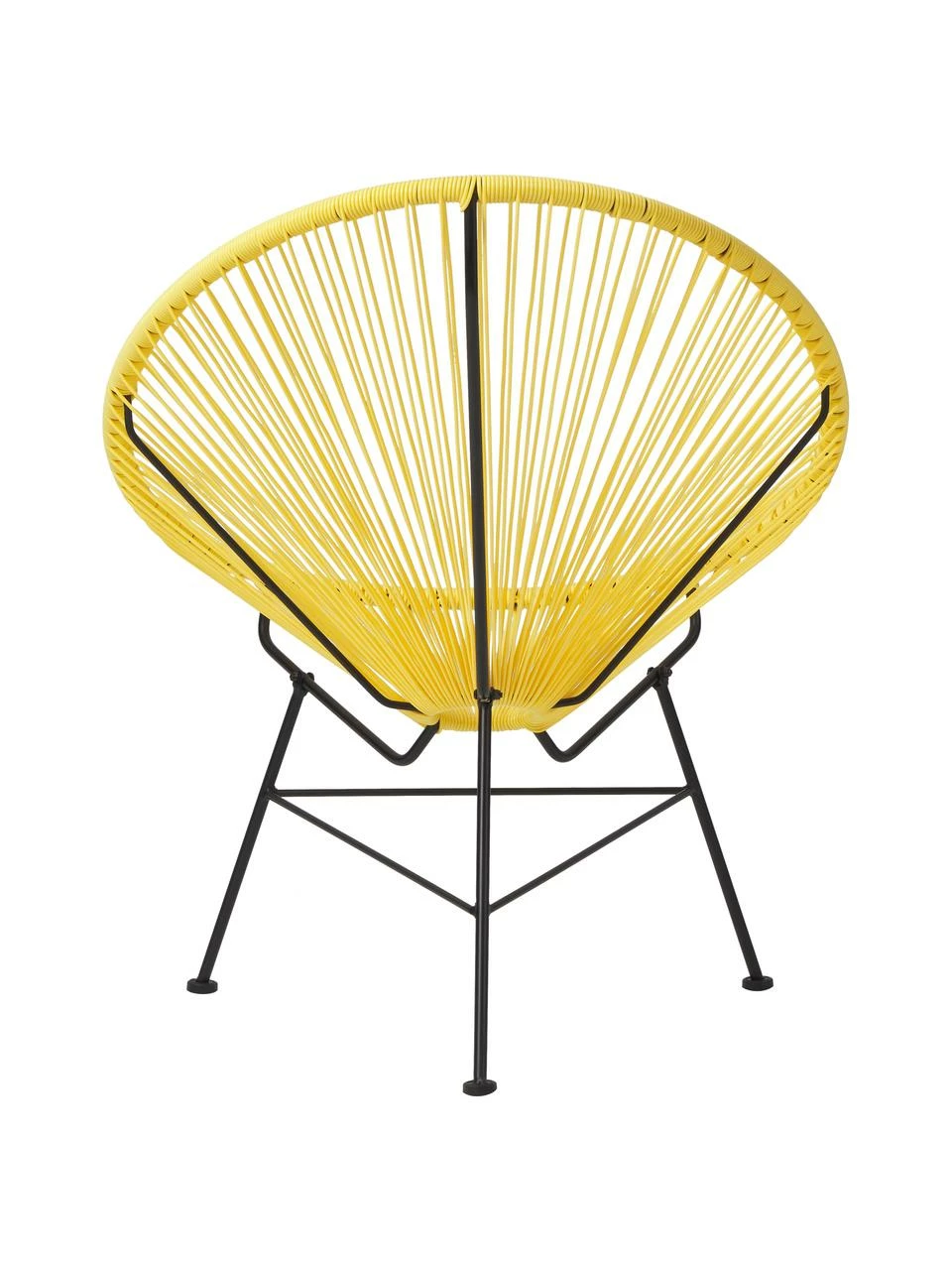 Westwing Collection Fauteuil acapulco jaune soleil plastique tressé Bahia, larg. 81 x prof. 73 cm 5 Westwing Collection Fauteuil acapulco jaune soleil plastique tressé Bahia, larg. 81 x prof. 73 cm – Image 5
