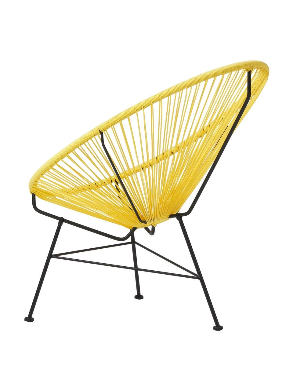 Westwing Collection Fauteuil acapulco jaune soleil plastique tressé Bahia, larg. 81 x prof. 73 cm 6 Westwing Collection Fauteuil acapulco jaune soleil plastique tressé Bahia, larg. 81 x prof. 73 cm – Image 6