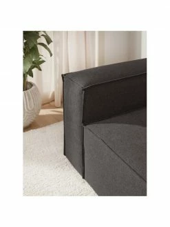 Westwing Collection Fauteuil anthracite Lennon, larg. 130 x prof. 101 cm 9 Westwing Collection Fauteuil anthracite Lennon, larg. 130 x prof. 101 cm -furniture Soldes Fauteuil anthracite Lennon 3