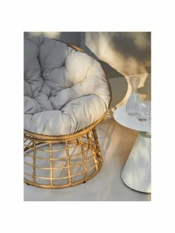 Bizzotto Fauteuil avec coussin d'assise Molly, Ø 92 x haut. 78 cm -furniture Soldes Fauteuil avec coussin dassise Molly 2