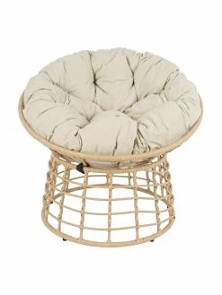 Bizzotto Fauteuil avec coussin d'assise Molly, Ø 92 x haut. 78 cm -furniture Soldes Fauteuil avec coussin dassise Molly 4