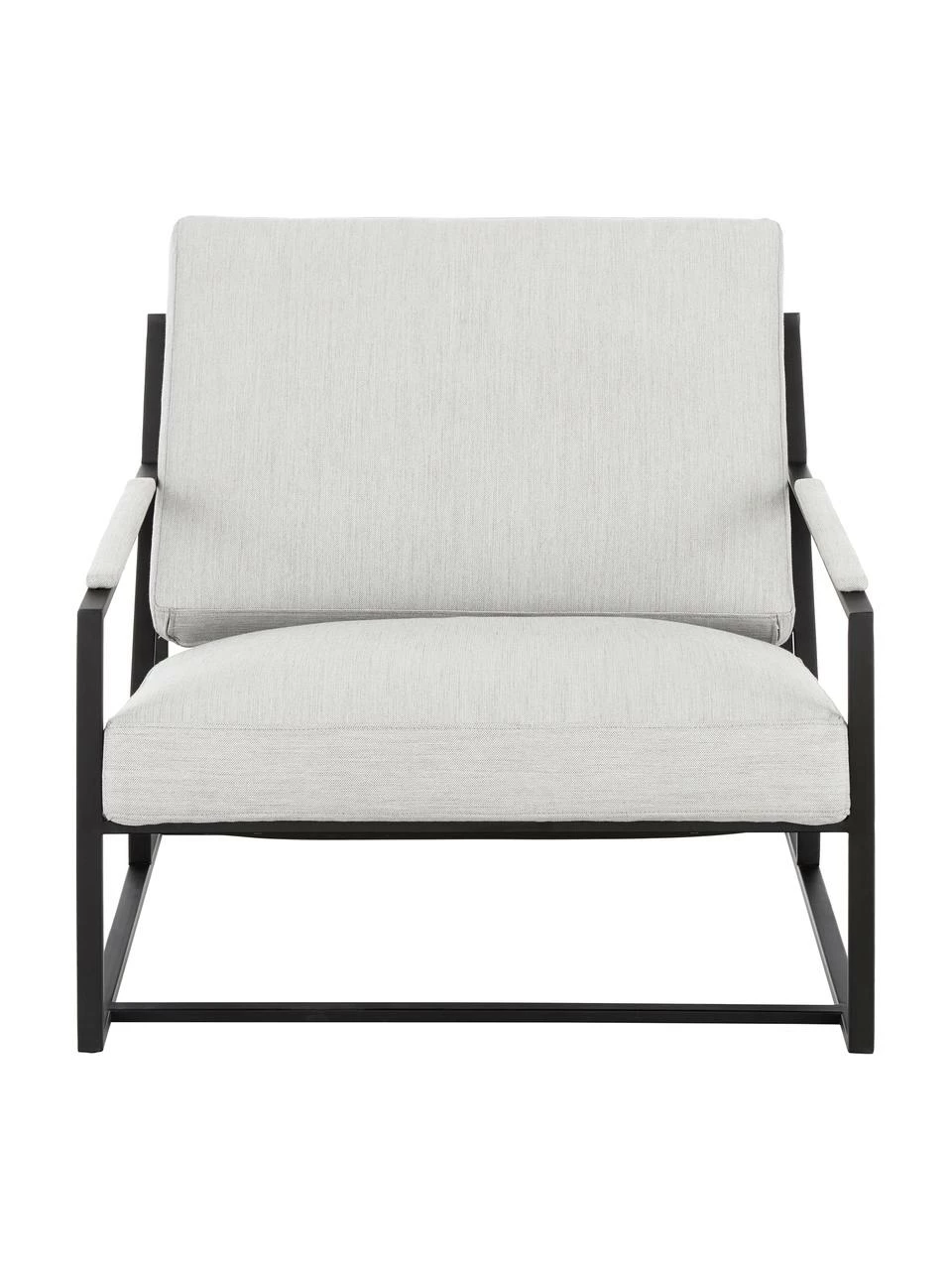 Westwing Collection Fauteuil avec repose-pieds blanc Andy, 2 élém., Lot de différentes tailles 6 Westwing Collection Fauteuil avec repose-pieds blanc Andy, 2 élém., Lot de différentes tailles – Image 6