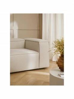 Westwing Collection Fauteuil beige Lennon, larg. 130 x prof. 101 cm -furniture Soldes Fauteuil beige Lennon 2