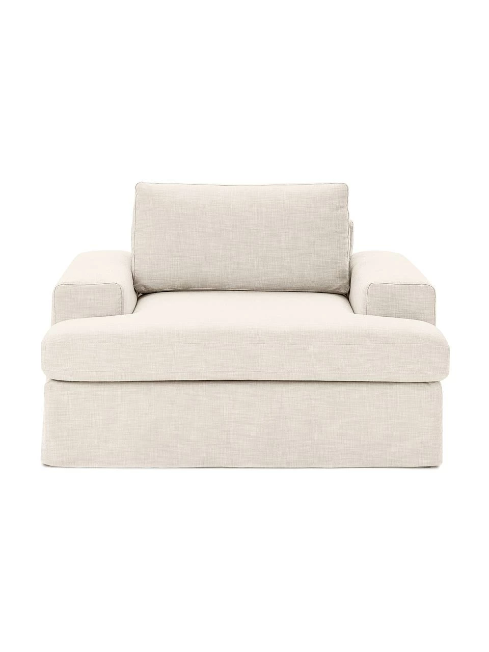 Westwing Collection Fauteuil beige Russell, larg. 103 x haut. 77 cm 4 Westwing Collection Fauteuil beige Russell, larg. 103 x haut. 77 cm – Image 4