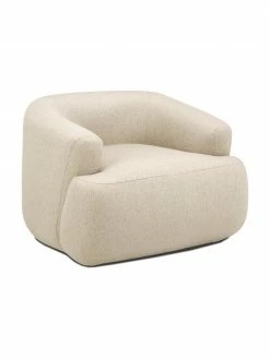 Westwing Collection Fauteuil beige foncé Sofia, larg. 96 x prof. 82 cm