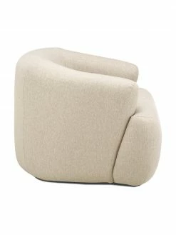 Westwing Collection Fauteuil beige foncé Sofia, larg. 96 x prof. 82 cm -furniture Soldes Fauteuil beige fonce Sofia 5