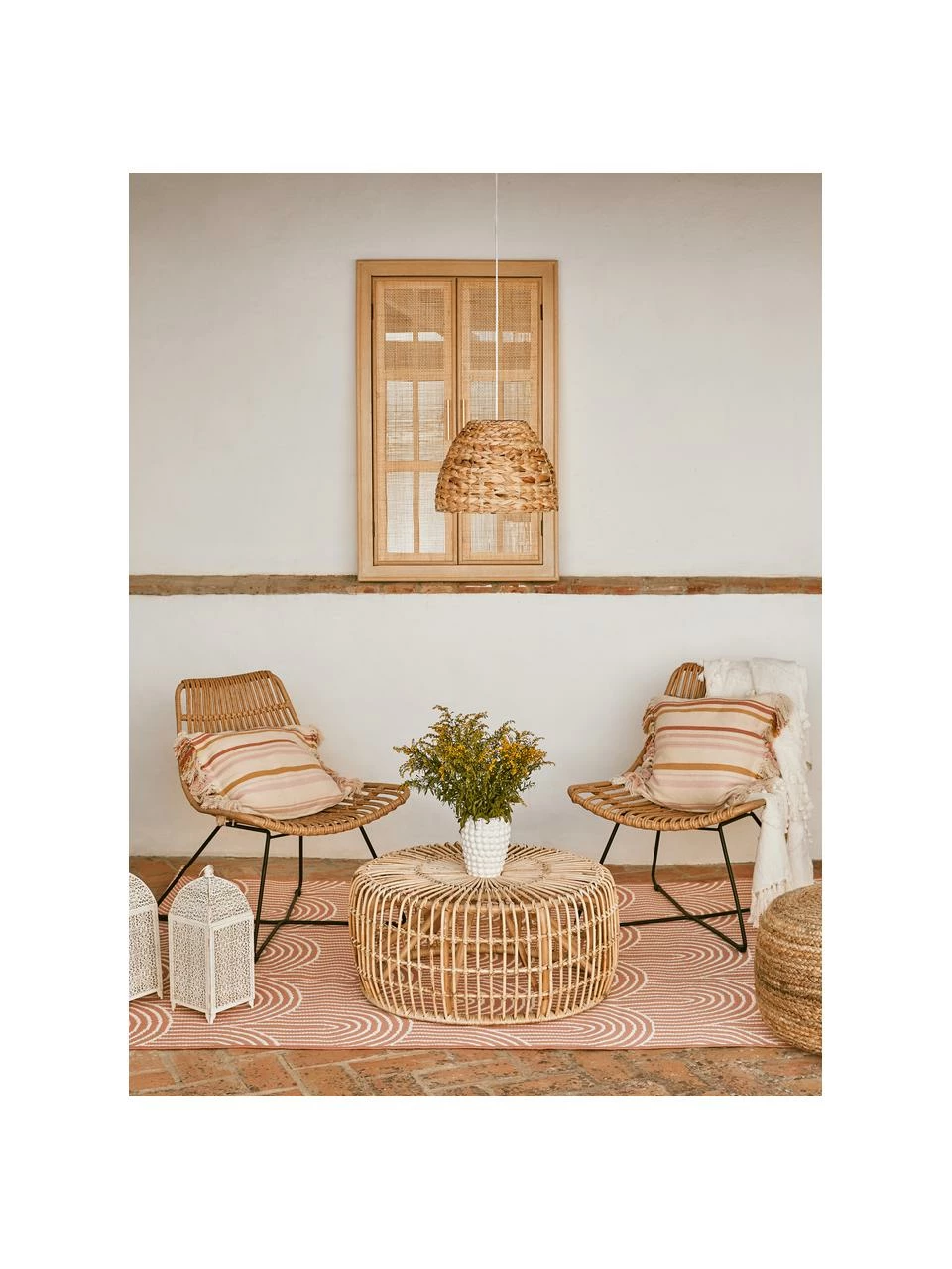 Westwing Collection Fauteuil bohème naturel Costa, larg. 64 x prof. 64 cm 2 Westwing Collection Fauteuil bohème naturel Costa, larg. 64 x prof. 64 cm – Image 2