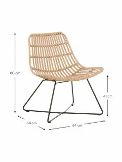 Westwing Collection Fauteuil bohème naturel Costa, larg. 64 x prof. 64 cm 8 Westwing Collection Fauteuil bohème naturel Costa, larg. 64 x prof. 64 cm -furniture Soldes Fauteuil boheme naturel Costa 2