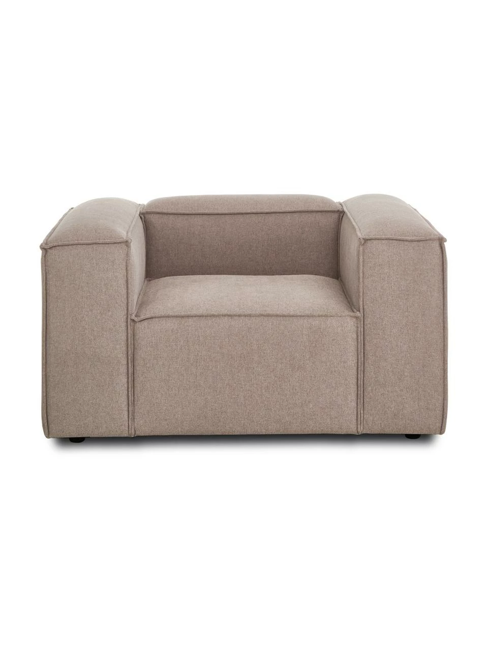 Westwing Collection Fauteuil brun Lennon, larg. 130 x prof. 101 cm 5 Westwing Collection Fauteuil brun Lennon, larg. 130 x prof. 101 cm – Image 5