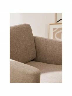 Westwing Collection Fauteuil brun avec pieds en métal Fluente, larg. 74 x haut. 85 cm -furniture Soldes Fauteuil brun avec pieds en metal Fluente 2