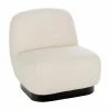 Westwing Collection Fauteuil cocktail blanc cr&egrave;me Elsie, larg. 77 x prof. 84 cm