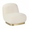 Westwing Collection Fauteuil cocktail blanc crème Elsie, larg. 77 x prof. 84 cmDisponibilité limitée