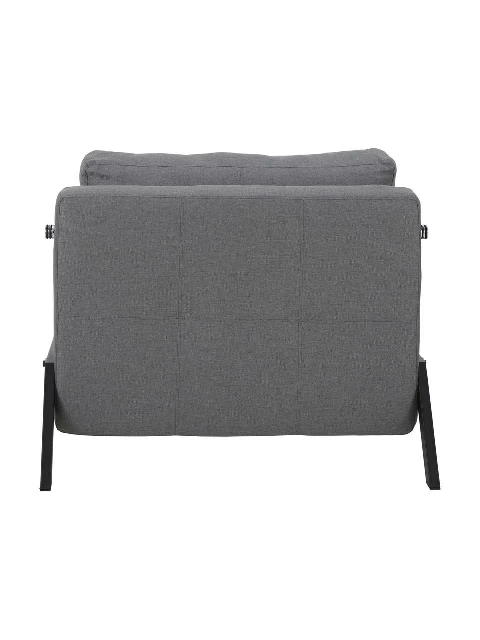 Westwing Collection Fauteuil convertible gris foncé Edward, larg. 96 x prof. 98 cm 6 Westwing Collection Fauteuil convertible gris foncé Edward, larg. 96 x prof. 98 cm – Image 6