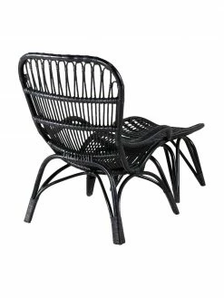 Fauteuil de jardin en rotin avec tabouret Ella, larg. 66 x prof. 131 cm -furniture Soldes Fauteuil de jardin en rotin avec tabouret Ella 5