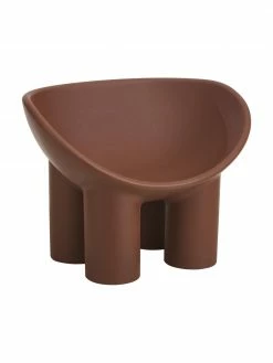 Fauteuil design brun Roly Poly, larg. 84 x prof. 57 cm
