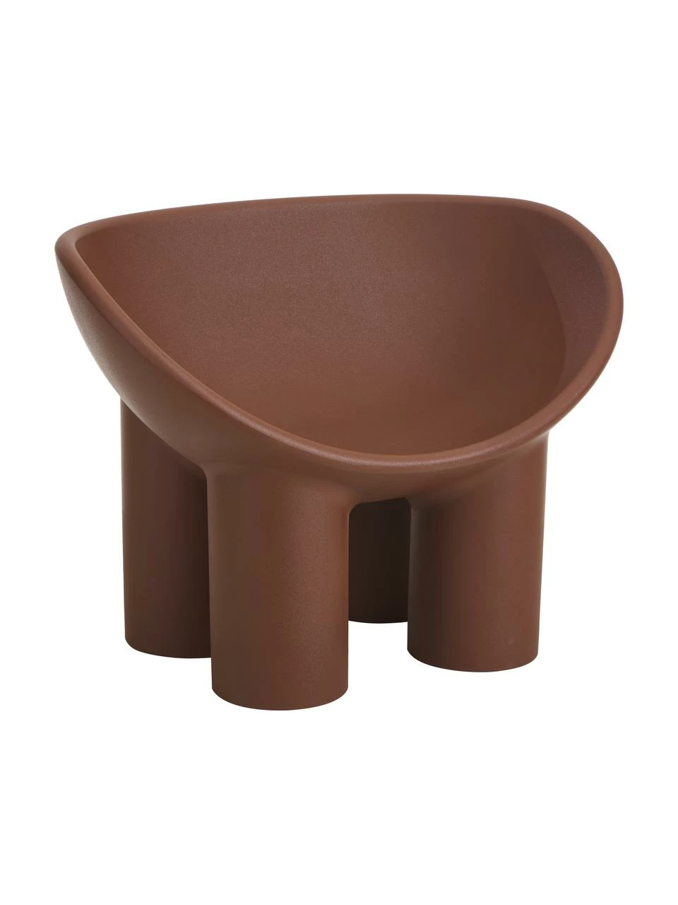 Fauteuil design brun Roly Poly, larg. 84 x prof. 57 cm 1 Fauteuil design brun Roly Poly, larg. 84 x prof. 57 cm