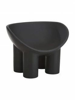 Fauteuil design gris anthracite Roly Poly, larg. 84 x prof. 57 cm