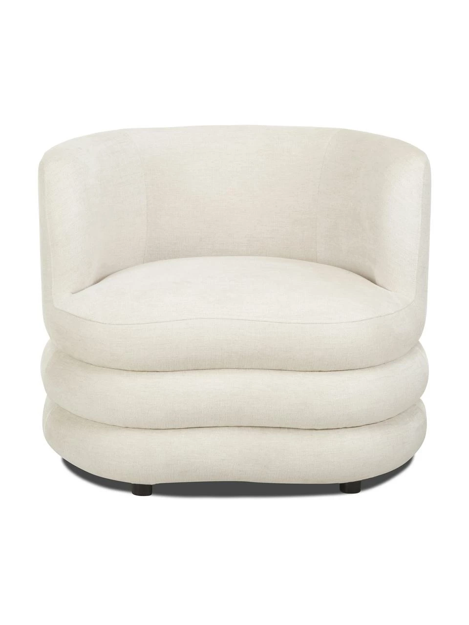 Westwing Collection Fauteuil design tissu bouclé beige clair Solomon, larg. 95 x prof. 80 cm 6 Westwing Collection Fauteuil design tissu bouclé beige clair Solomon, larg. 95 x prof. 80 cm – Image 6