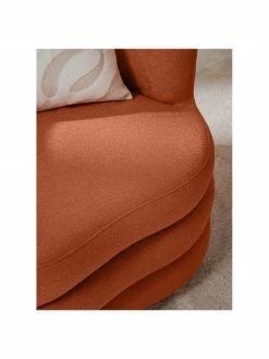 Westwing Collection Fauteuil design tissu bouclé rouge corail Solomon, larg. 95 x prof. 80 cm 8 Westwing Collection Fauteuil design tissu bouclé rouge corail Solomon, larg. 95 x prof. 80 cm -furniture Soldes Fauteuil design tissu boucle rouge corail Solomon 2