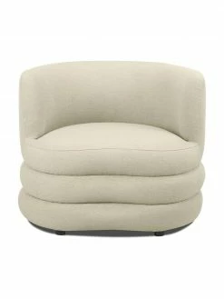 Westwing Collection Fauteuil design tissu bouclé vert matcha Solomon, larg. 95 x prof. 80 cm -furniture Soldes Fauteuil design tissu boucle vert matcha Solomon 5