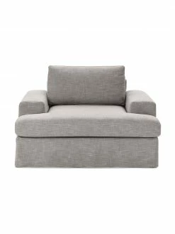 Westwing Collection Fauteuil gris Russell, larg. 103 x haut. 77 cm 9 Westwing Collection Fauteuil gris Russell, larg. 103 x haut. 77 cm -furniture Soldes Fauteuil gris Russell 3