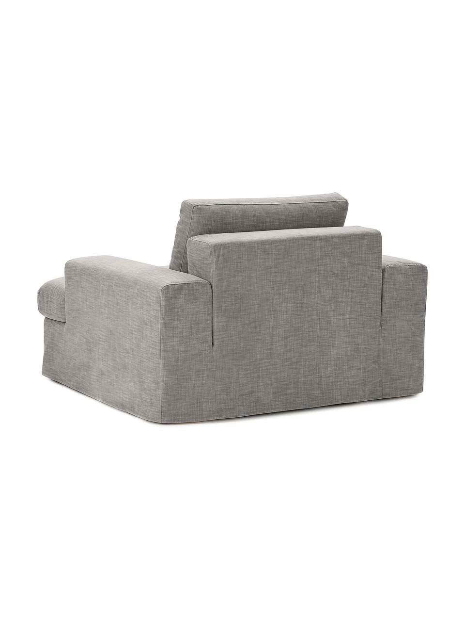 Westwing Collection Fauteuil gris Russell, larg. 103 x haut. 77 cm 6 Westwing Collection Fauteuil gris Russell, larg. 103 x haut. 77 cm – Image 6