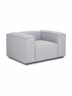 Westwing Collection Fauteuil gris clair Lennon, larg. 130 x prof. 101 cm