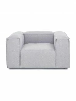 Westwing Collection Fauteuil gris clair Lennon, larg. 130 x prof. 101 cm -furniture Soldes Fauteuil gris clair Lennon 3