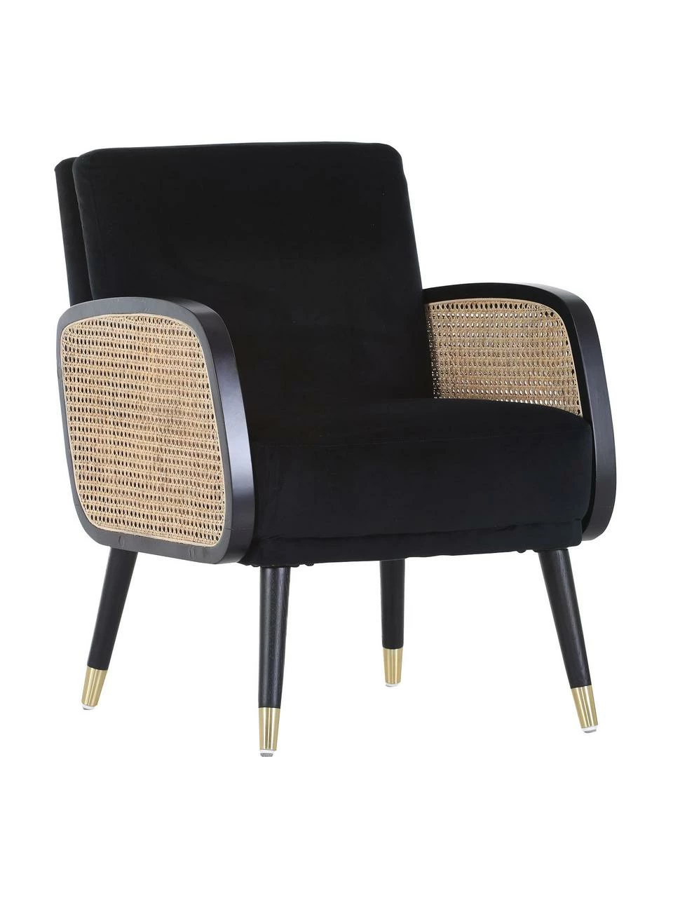 Fauteuil lounge avec cannage Hakoon, larg. 64 x prof. 75 cm 1 Fauteuil lounge avec cannage Hakoon, larg. 64 x prof. 75 cm