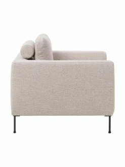 Westwing Collection Fauteuil lounge beige avec pieds en métal Cucita, larg. 98 x prof. 94 cm -furniture Soldes Fauteuil lounge beige avec pieds en metal Cucita 3