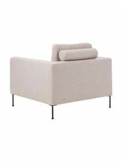 Westwing Collection Fauteuil lounge beige avec pieds en métal Cucita, larg. 98 x prof. 94 cm -furniture Soldes Fauteuil lounge beige avec pieds en metal Cucita 4