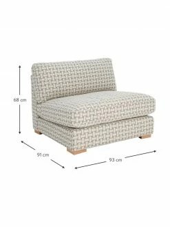 Fauteuil lounge beige/blanc Stories, larg. 93 x prof. 91 cm -furniture Soldes Fauteuil lounge beigeblanc Stories 2