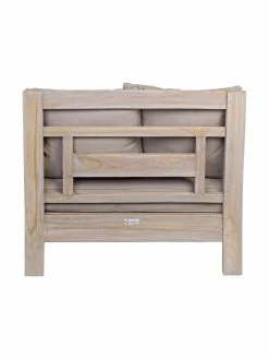 Bizzotto Fauteuil lounge de jardin en teck Bali, larg. 90 x prof. 90 cm -furniture Soldes Fauteuil lounge de jardin en teck Bali 4