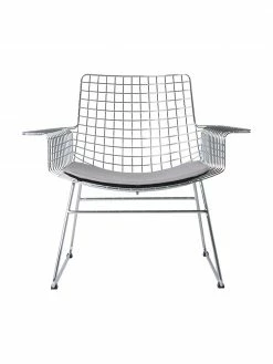 HKliving Fauteuil lounge en métal Wire, larg. 84 x prof. 70 cm -furniture Soldes Fauteuil lounge en metal Wire 3
