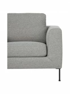 Westwing Collection Fauteuil lounge gris clair avec pieds en métal Cucita, larg. 98 x prof. 94 cm -furniture Soldes Fauteuil lounge gris clair avec pieds en metal Cucita 5