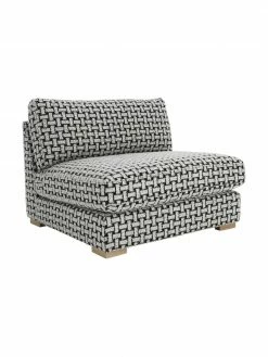 Fauteuil lounge noir/blanc Stories, larg. 93 x prof. 91 cm