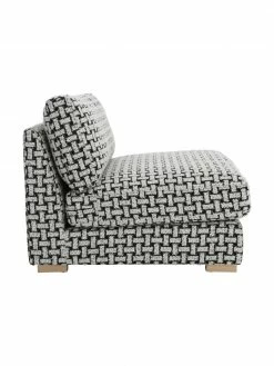 Fauteuil lounge noir/blanc Stories, larg. 93 x prof. 91 cm -furniture Soldes Fauteuil lounge noirblanc Stories 5
