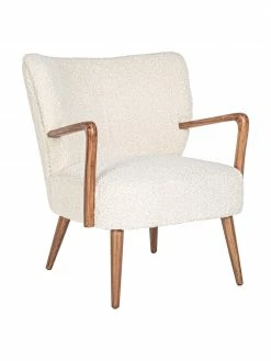 Bizzotto Fauteuil lounge peluche Moritz, larg. 67 x prof. 74 cm