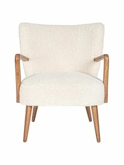 Bizzotto Fauteuil lounge peluche Moritz, larg. 67 x prof. 74 cm -furniture Soldes Fauteuil lounge peluche Moritz 3