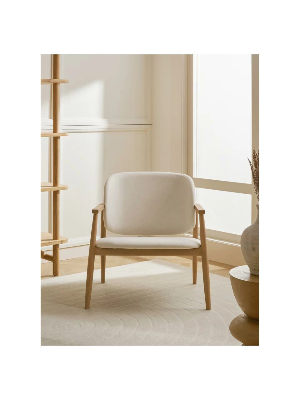 Westwing Collection Fauteuil lounge rembourré Aurea, larg. 76 x prof. 73 cm 3 Westwing Collection Fauteuil lounge rembourré Aurea, larg. 76 x prof. 73 cm – Image 3