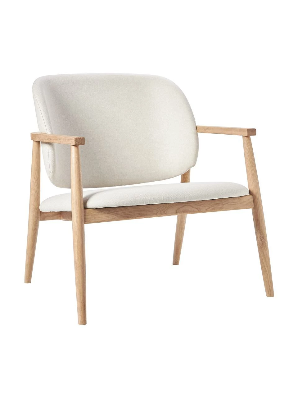 Westwing Collection Fauteuil lounge rembourré Aurea, larg. 76 x prof. 73 cm 1 Westwing Collection Fauteuil lounge rembourré Aurea, larg. 76 x prof. 73 cm