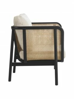 Fauteuil lounge rotin noir Callo, larg. 106 x prof. 79 cmDisponibilité limitée -furniture Soldes Fauteuil lounge rotin noir Callo 5