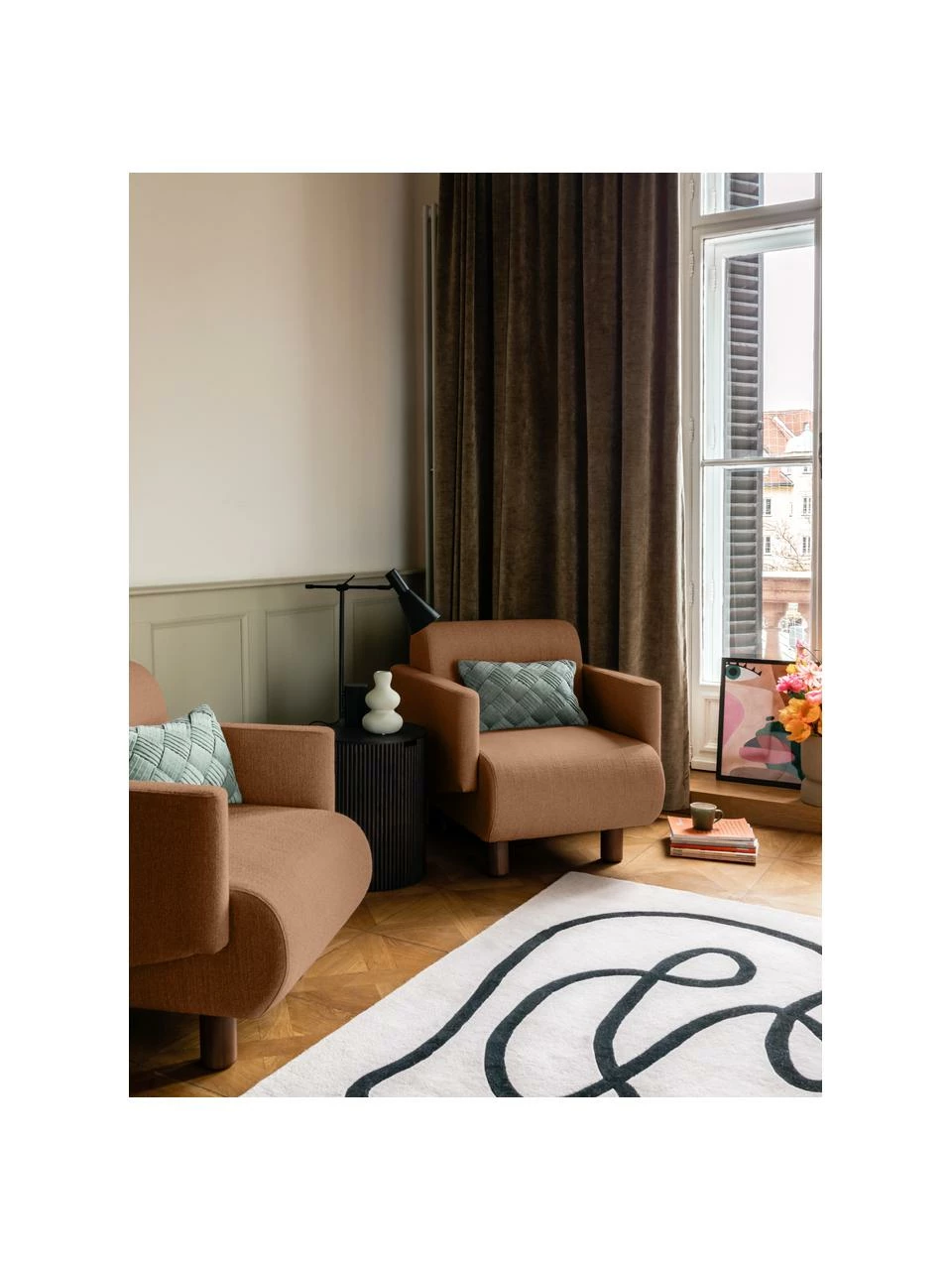 Westwing Collection Fauteuil lounge tissu bouclé Coco, larg. 92 x prof. 79 cmSeulement 1 produit disponible 4 Westwing Collection Fauteuil lounge tissu bouclé Coco, larg. 92 x prof. 79 cmSeulement 1 produit disponible – Image 4