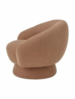 Bloomingville Fauteuil lounge tissu bouclé brun Ted, larg. 93 x prof. 82 cmDisponibilité limitée 11 Bloomingville Fauteuil lounge tissu bouclé brun Ted, larg. 93 x prof. 82 cmDisponibilité limitée -furniture Soldes Fauteuil lounge tissu boucle brun Ted 5
