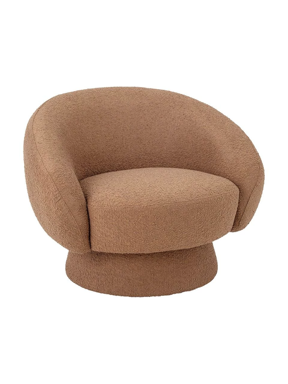 Bloomingville Fauteuil lounge tissu bouclé brun Ted, larg. 93 x prof. 82 cmDisponibilité limitée 1 Bloomingville Fauteuil lounge tissu bouclé brun Ted, larg. 93 x prof. 82 cmDisponibilité limitée