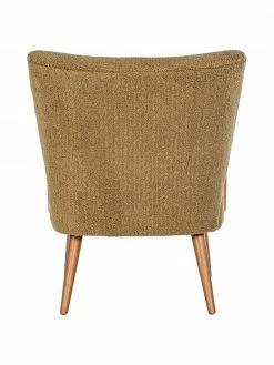 Bizzotto Fauteuil lounge tissu peluche Moritz, larg. 67 x prof. 74 cm -furniture Soldes Fauteuil lounge tissu peluche Moritz 4